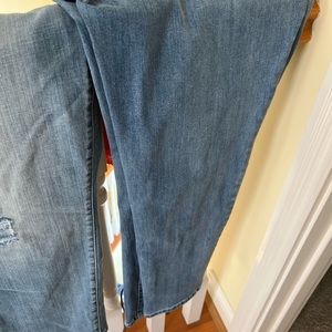FIVE pairs of CHICO’s Girlfriend jeans.  Size 3 (16-18).